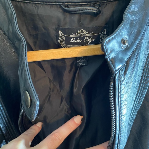 Black Faux leather jacket - Picture 3 of 4